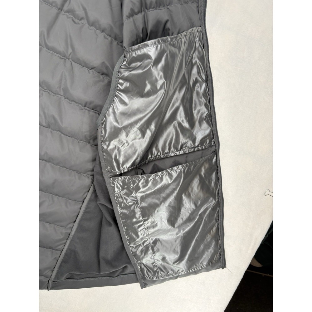 Eddie Bauer 550 Down Puffer Vest Mens Storm Repel Grey Full Zip Size XL - Picture 9 of 16